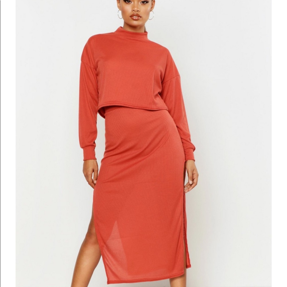 Boohoo Ribbed Co-ord